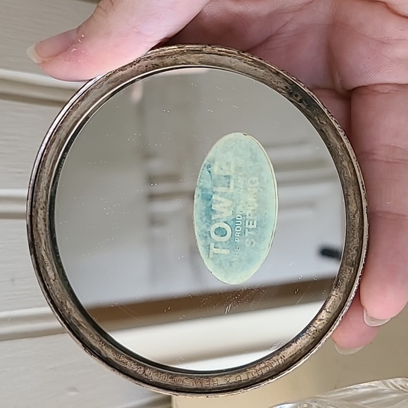 Vintage Towle Powder Dish With Sterling Lid Western Germany - Picture 3 of 12